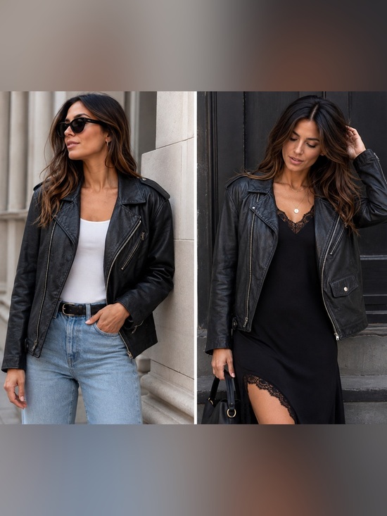 Tannery West Jackets & Blazers - Vtg Tannery West 90’s Blk Leather Asymmetric Zip Moto JKT Small Thermolite Biker